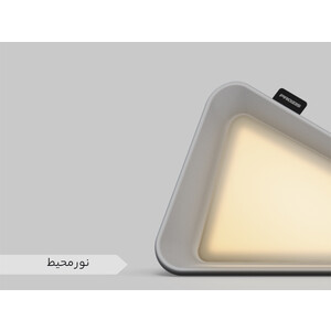چراغ مطالعه رومیزی مثلثی Gravity Flip Sensor Lamp Reading Light USB Rechargeable Triangle Cordless Desk Lamp