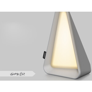فروش چراغ مطالعه رومیزی مثلثی Gravity Flip Sensor Lamp Reading Light USB Rechargeable Triangle Cordless Desk Lamp
