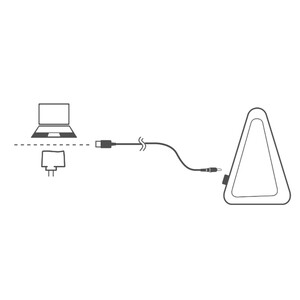 فروش چراغ مطالعه رومیزی مثلثی Gravity Flip Sensor Lamp Reading Light USB Rechargeable Triangle Cordless Desk Lamp