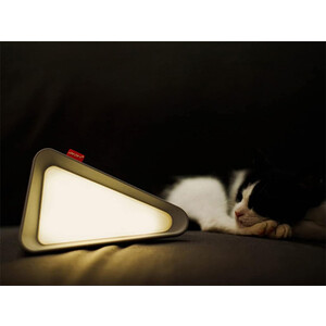 خرید چراغ مطالعه رومیزی مثلثی Gravity Flip Sensor Lamp Reading Light USB Rechargeable Triangle Cordless Desk Lamp