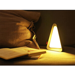 قیمت چراغ مطالعه رومیزی مثلثی Gravity Flip Sensor Lamp Reading Light USB Rechargeable Triangle Cordless Desk Lamp