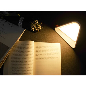 خرید چراغ مطالعه رومیزی مثلثی Gravity Flip Sensor Lamp Reading Light USB Rechargeable Triangle Cordless Desk Lamp