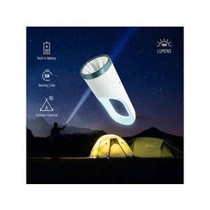 چراغ قوه شارژی پورودو Porodo 2 in 1 Multi-Function Outdoor Flashlight