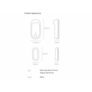 سنسور درب و پنجره شیائومی Xiaomi CGH1 Cleargrass BT Door Window Contact Sensor Safety Burglar