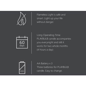 چراغ اسمارت مایپو Mipow BTL300 playbulb candle light