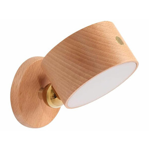 چراغ دیواری چوبی با قابلیت چرخش NO-HB013 Wooden Wall Lamp USB Rechargeable Night Light Touch Dimming Magnetic 360 ° Rotate