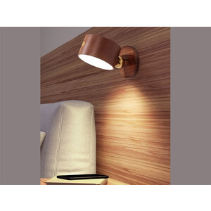 فروش چراغ دیواری چوبی با قابلیت چرخش Wooden Wall Lamp USB Rechargeable Night Light Touch Dimming Magnetic 360 ° Rotate