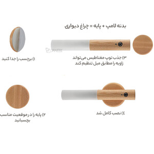خرید چراغ سنسور چوبی هوشمند Beam Goods Smart Wooden Sensor Light