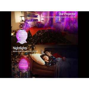 بهترین پروژکتور ستاره نور شب مدل تخم دایناسور Dinosaur Egg Galaxy Projector Starry Night Light