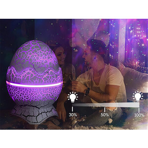 بهترین پروژکتور ستاره نور شب مدل تخم دایناسور Dinosaur Egg Galaxy Projector Starry Night Light