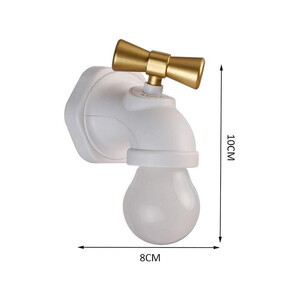 کیفیت چراغ مدل شیر آب Vintage Retro Style USB Rechargeable Smart Voice Control Faucet Tap Lamp LED Night Light