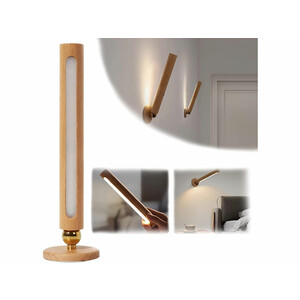 چراغ دیواری ال ای دی چوبی قابل چرخش 360 درجه360 Degree Rotatable Wooden LED Wall Lamp