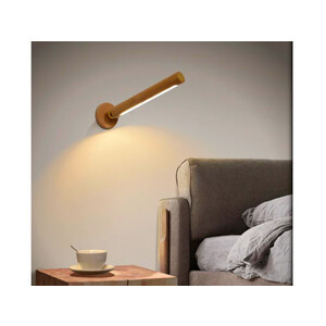 خرید چراغ دیواری ال ای دی چوبی قابل چرخش 360 درجه360 Degree Rotatable Wooden LED Wall Lamp