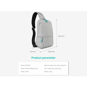خرید کوله پشتی تک بند کوتتسی مدل Coteetci M Series diagonal Bag SG-14013