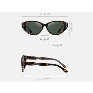 قیمت عینک آفتابی پولاریزه زنانه karen bazaar B8223 personalized cat-eye frame TR polarized sunglasses for women