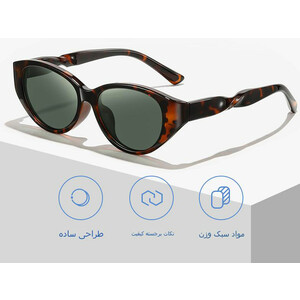 کیفیت عینک آفتابی پولاریزه زنانه karen bazaar B8223 personalized cat-eye frame TR polarized sunglasses for women