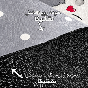 فرشینه طرح نایین  کلاسیک گل‌دار کرم و طوسی نقشیکا | شانل قابل شستشو/کالا66