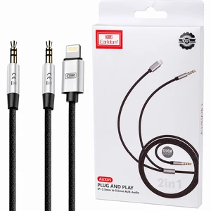 کابل صدای AUX و لایتنینگ ارلدام مدل ET-AUX05 طول 1.2 متر