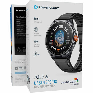 ساعت هوشمند پاورولوژی Powerology مدل PSWBT348BK با GPS داخلی
