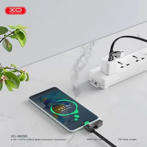کابل شارژ 4 در 1 ایکس او