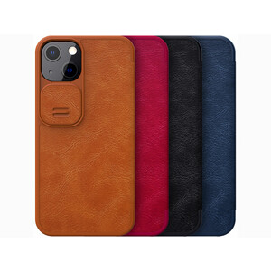 کیف چرمی نیلکین آیفون 13 Nillkin Apple iPhone 13 Qin Pro leather case