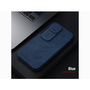 کیف چرمی نیلکین آیفون 13 Nillkin Apple iPhone 13 Qin Pro leather case