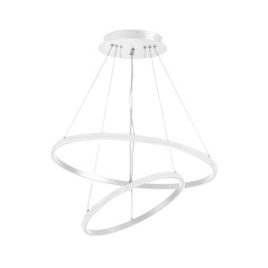کالا66/لوستر مدرن دو حلقه LED ریموت‌دار مدل s13  برند نقشیکا