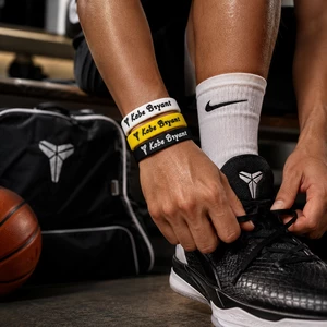 دستبند بسکتبالی سیلیکونی طرح Kobe Bryant