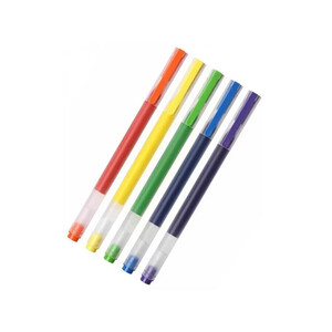 فروش بسته 5 تایی خودکار شیائومی gel pens Xiaomi Mi mjzxb03wc jumbo Colourful pen