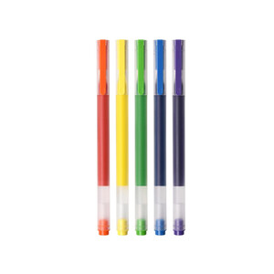 خرید بسته 5 تایی خودکار شیائومی gel pens Xiaomi Mi mjzxb03wc jumbo Colourful pen
