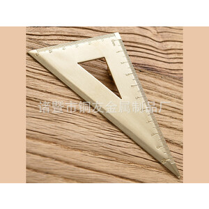 خرید گونیا برنجی دانشجویی drawing copper ruler brass ruler student stationery