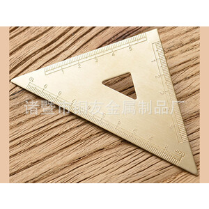 گونیا برنجی دانشجویی drawing copper ruler brass ruler student stationery