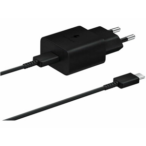 شارژر اصلی فست شارژ 15 وات سامسونگ همراه با کابل دو سر تایپ سی یک متری Samsung 15W Type-C With Type-C Cable