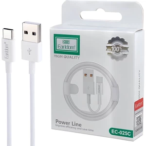 کابل تایپ سی ارلدام مدل EC-025C جریان 2.4 آمپر طول 1 متر