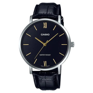 ساعت مچی مردانه کاسیو Casio مدل MTP-VT01L-1BUDF بند چرمی مشکی کلاسیک