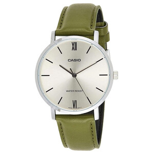 ساعت مچی مردانه کاسیو Casio مدل MTP-VT01L-3BUDF با بند چرمی