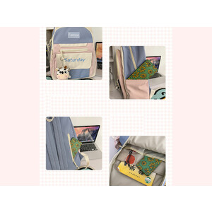 قیمت کوله پشتی با ظرفیت بزرگ IOS/Aiguoshi School bag female backpack 2023 new large capacity 4079