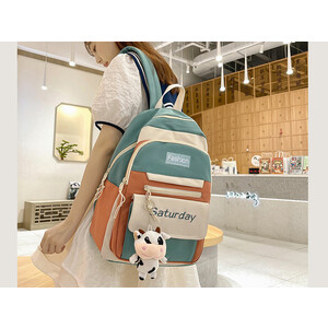 کیفیت کیف کولی با ظرفیت بزرگ IOS/Aiguoshi School bag female backpack 2023 new large capacity 4079