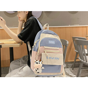 فروش کوله پشتی با ظرفیت بزرگ IOS/Aiguoshi School bag female backpack 2023 new large capacity 4079