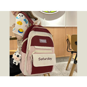 کوله پشتی با ظرفیت بزرگ IOS/Aiguoshi School bag female backpack 2023 new large capacity 4079