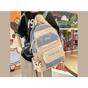 کوله پشتی با ظرفیت بزرگ IOS/Aiguoshi School bag female backpack 2023 new large capacity 4079
