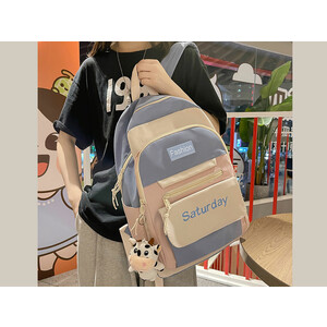 کوله پشتی با ظرفیت بزرگ IOS/Aiguoshi School bag female backpack 2023 new large capacity 4079