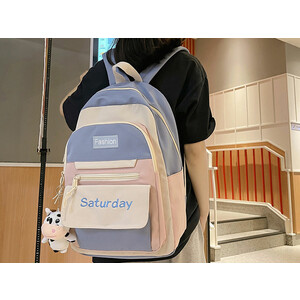 کیفیت کوله پشتی با ظرفیت بزرگ IOS/Aiguoshi School bag female backpack 2023 new large capacity 4079