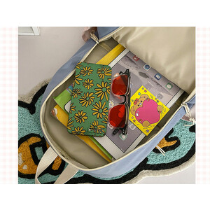 خرید کوله پشتی با ظرفیت بزرگ IOS/Aiguoshi School bag female backpack 2023 new large capacity 4079