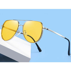 خرید عینک آفتابی پولاریزه karen bazaar CP8809 New polarized toad mirror double beam stainless steel sunglasses