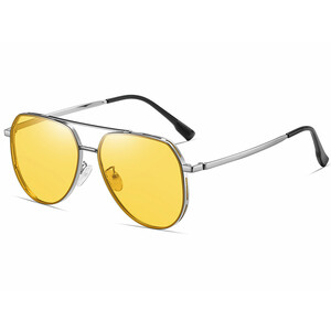 قیمت عینک آفتابی پولاریزه karen bazaar CP8809 New polarized toad mirror double beam stainless steel sunglasses