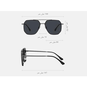 خرید عینک آفتابی مردانه پلاریزه طرح کلاسیک karen bazaar CP2261 Classic Men's Cycling Sunglasses Metal