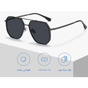 فروش عینک آفتابی مردانه پلاریزه طرح کلاسیک karen bazaar CP2261 Classic Men's Cycling Sunglasses Metal