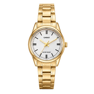 ساعت مچی زنانه کاسیو CASIO مدل LTP-V005G-7A با بند استیل طلایی