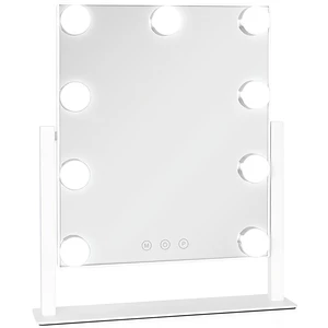 آینه چراغ‌دار آرایشی رومیزی لمسی با 9 چراغ LED